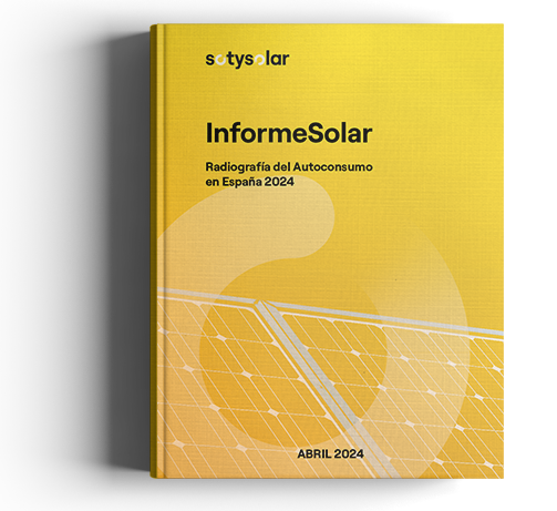 Imagen de un libro con la cubierta amarilla con el título InformeSolar